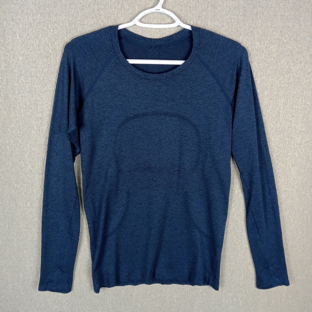 lululemon athletica Blue Long Sleeve Top